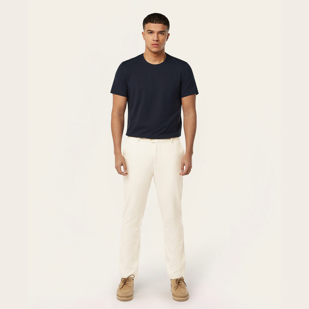Regular Travel Pants Off White