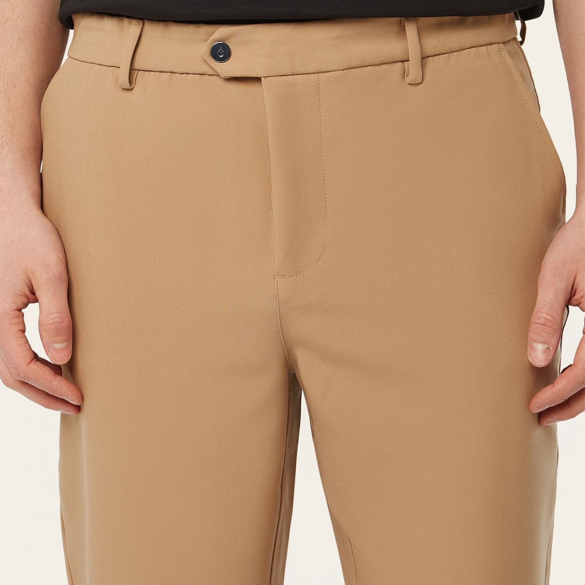 Straight Travel Pants Light Camel
