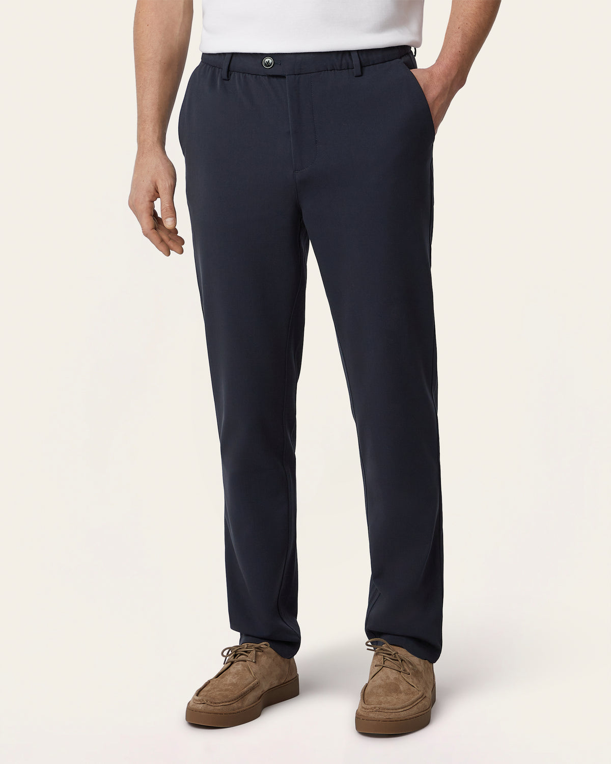 Navy Stretch Casual Pants | LABFRESH