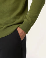 Seawool Half Zip Olive