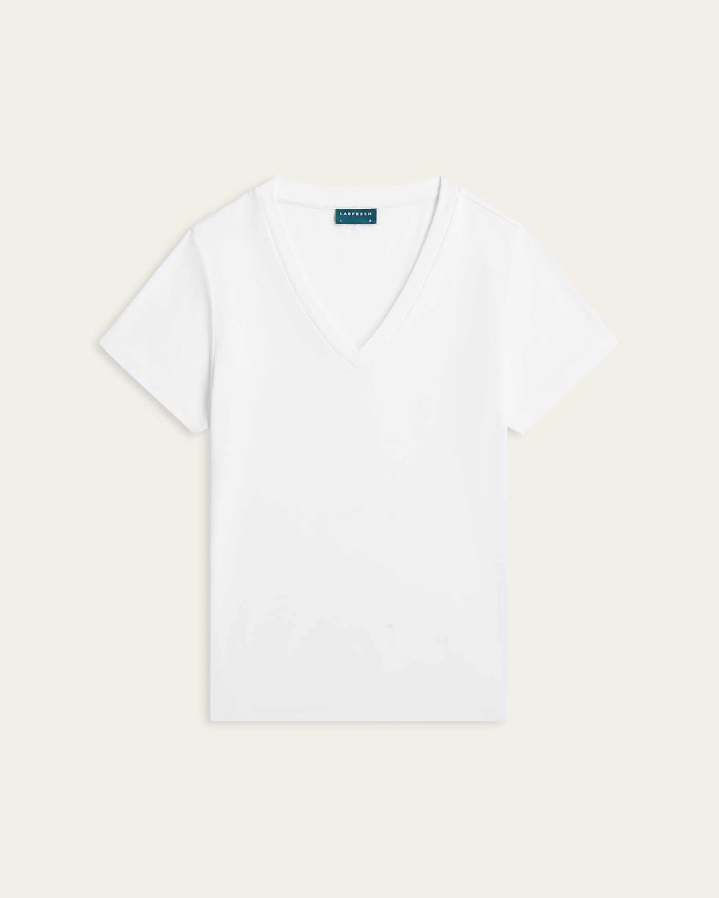 V-neck Slim T-shirt - White