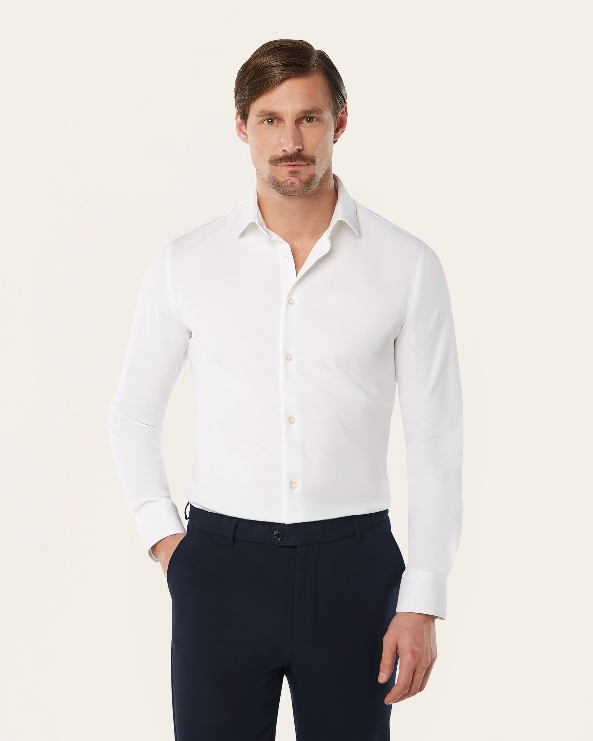 Shirt jacket & Knitted non-iron shirt bundle