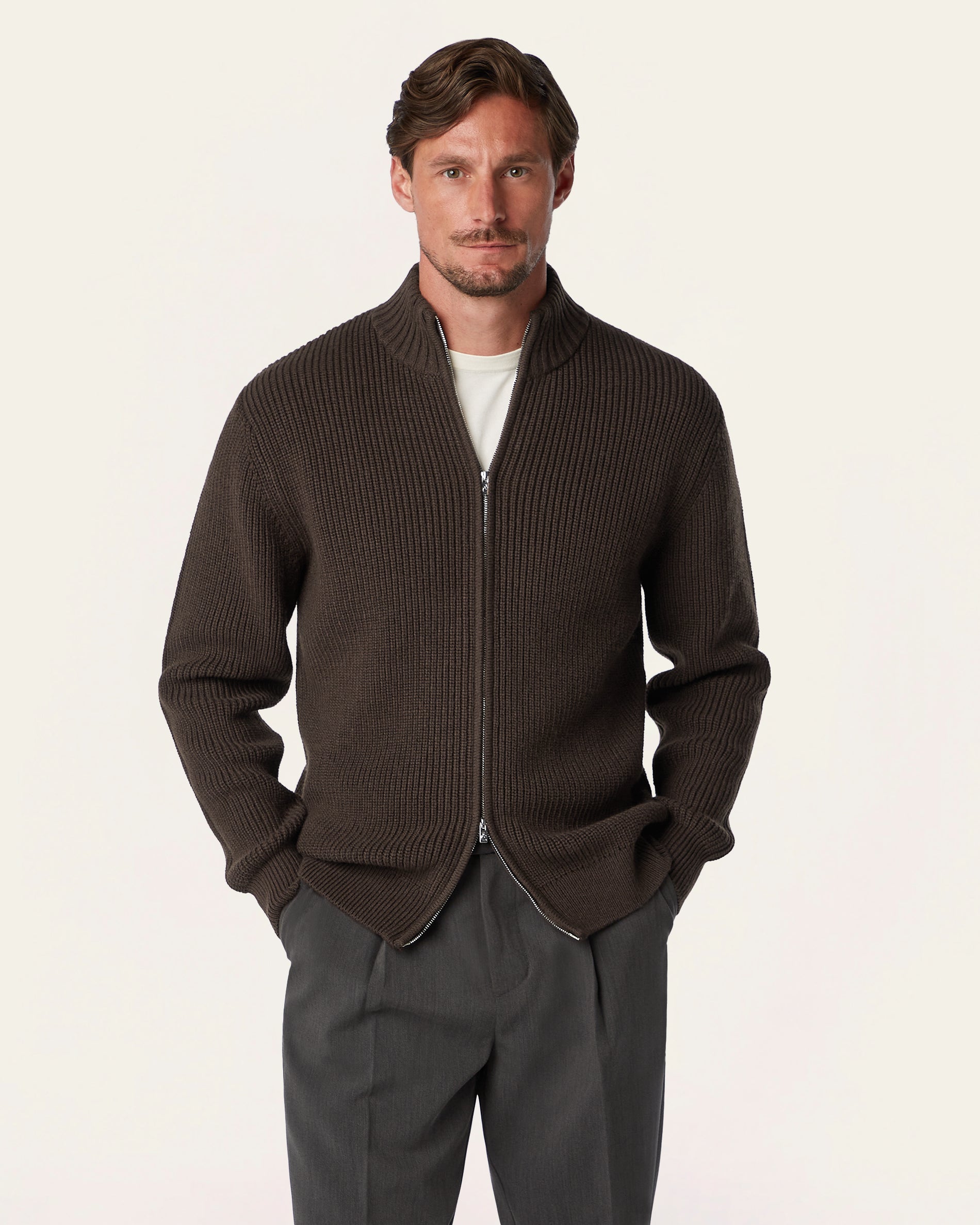 White Crewneck Wool Sweater – Seawool Blend | LABFRESH