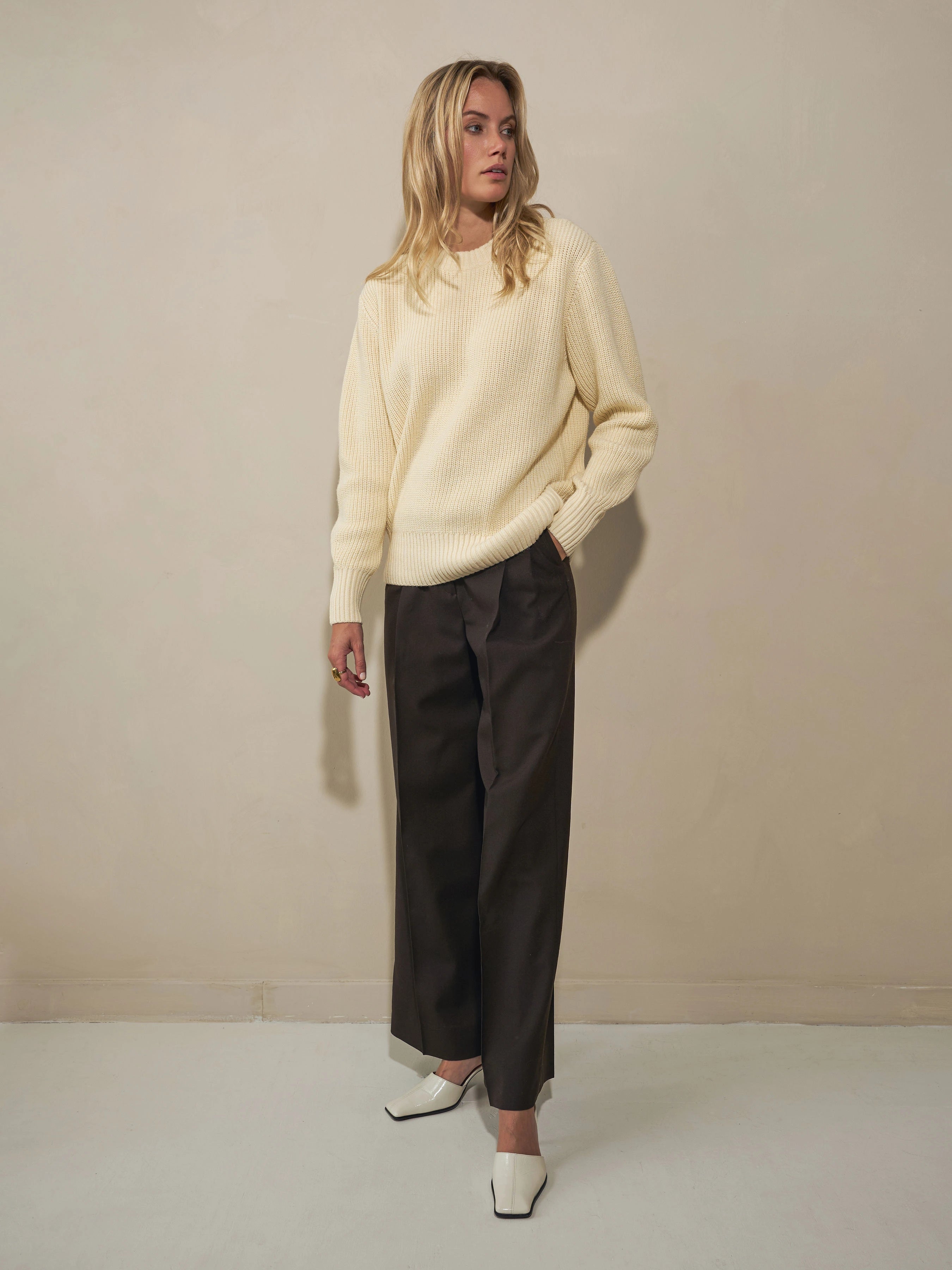 Heavy Seawool Crewneck - Off White