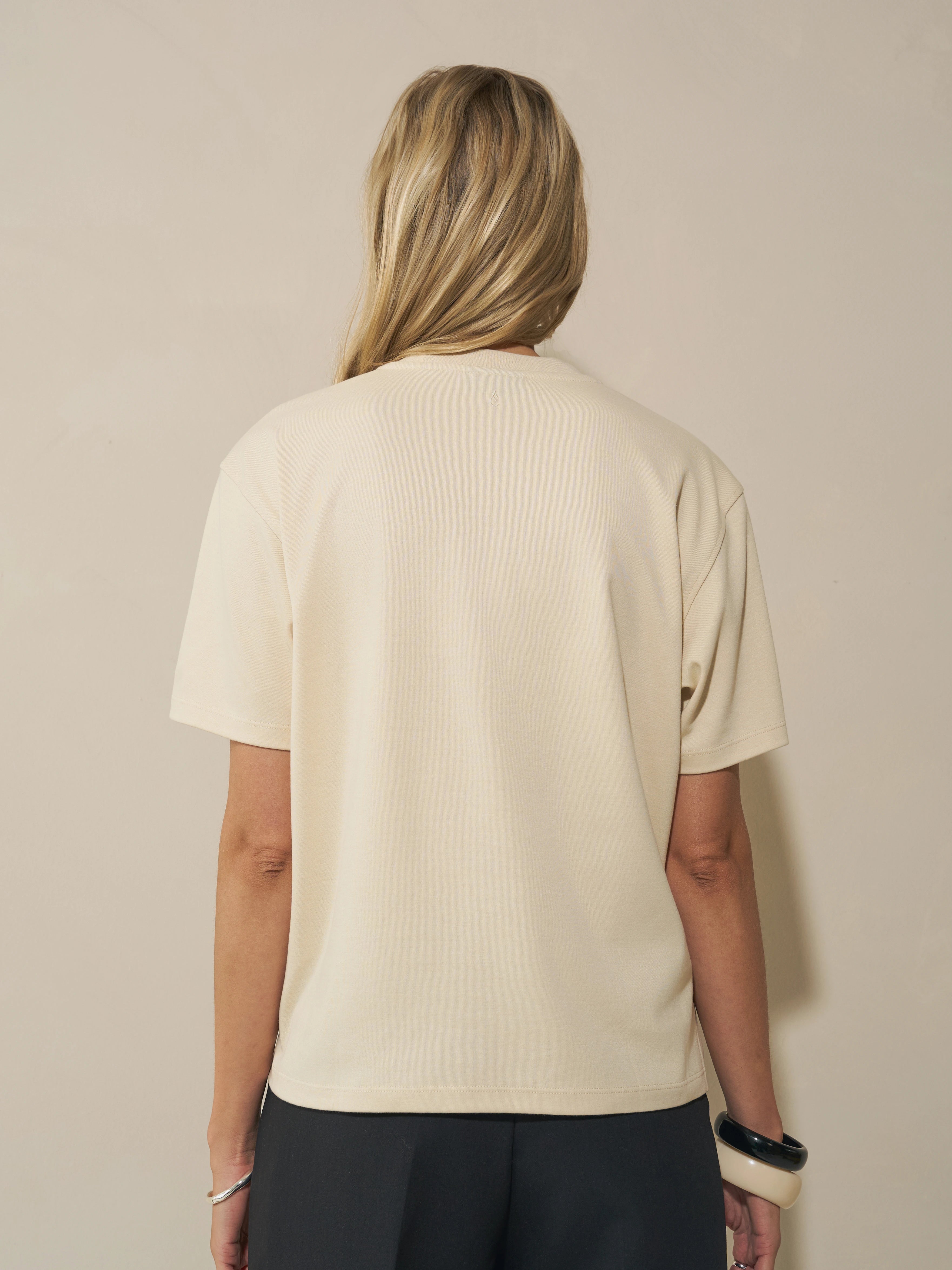 Boxy T-shirt - Beige