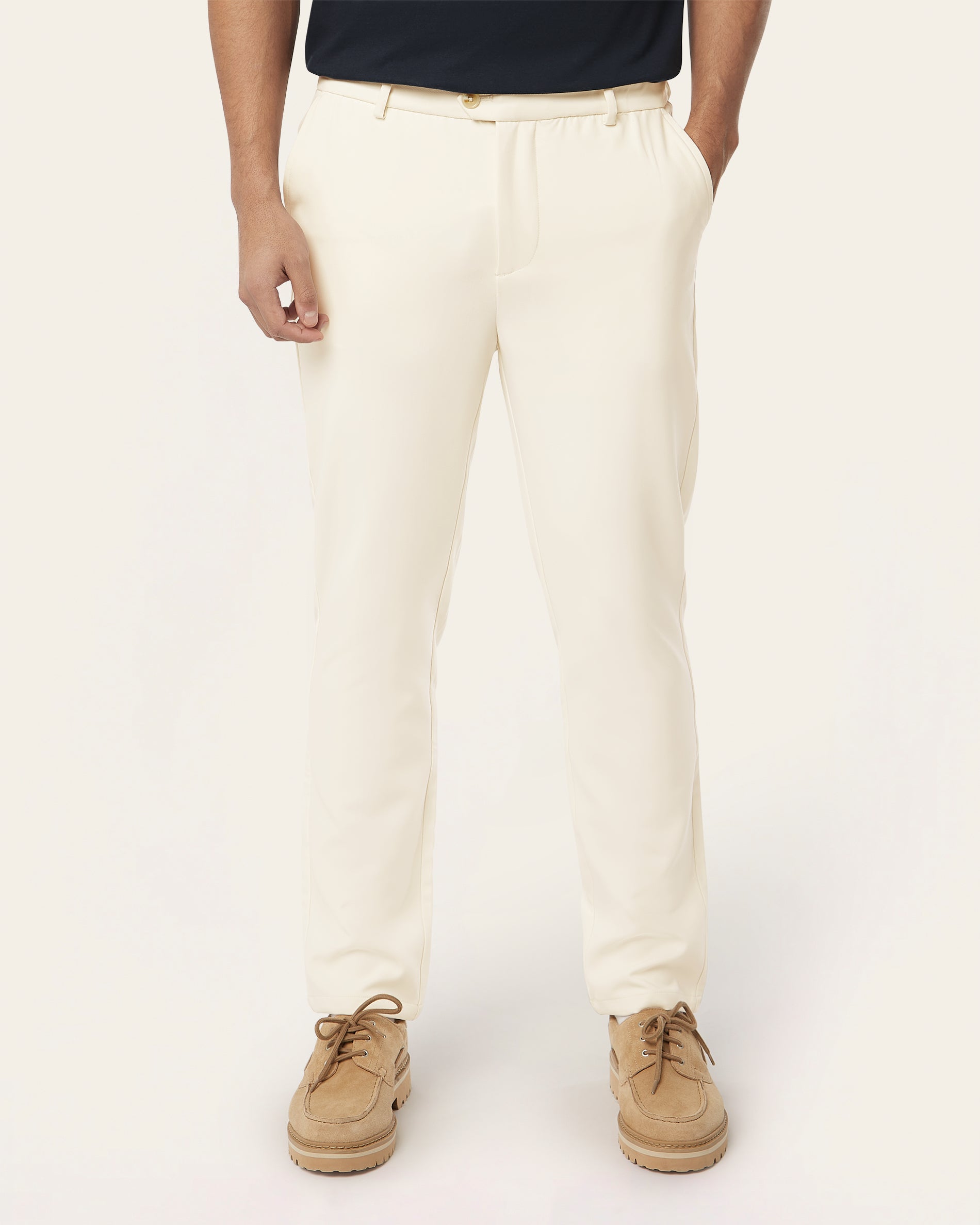 Classic pants 2-pack bundle | Off-white & Camel