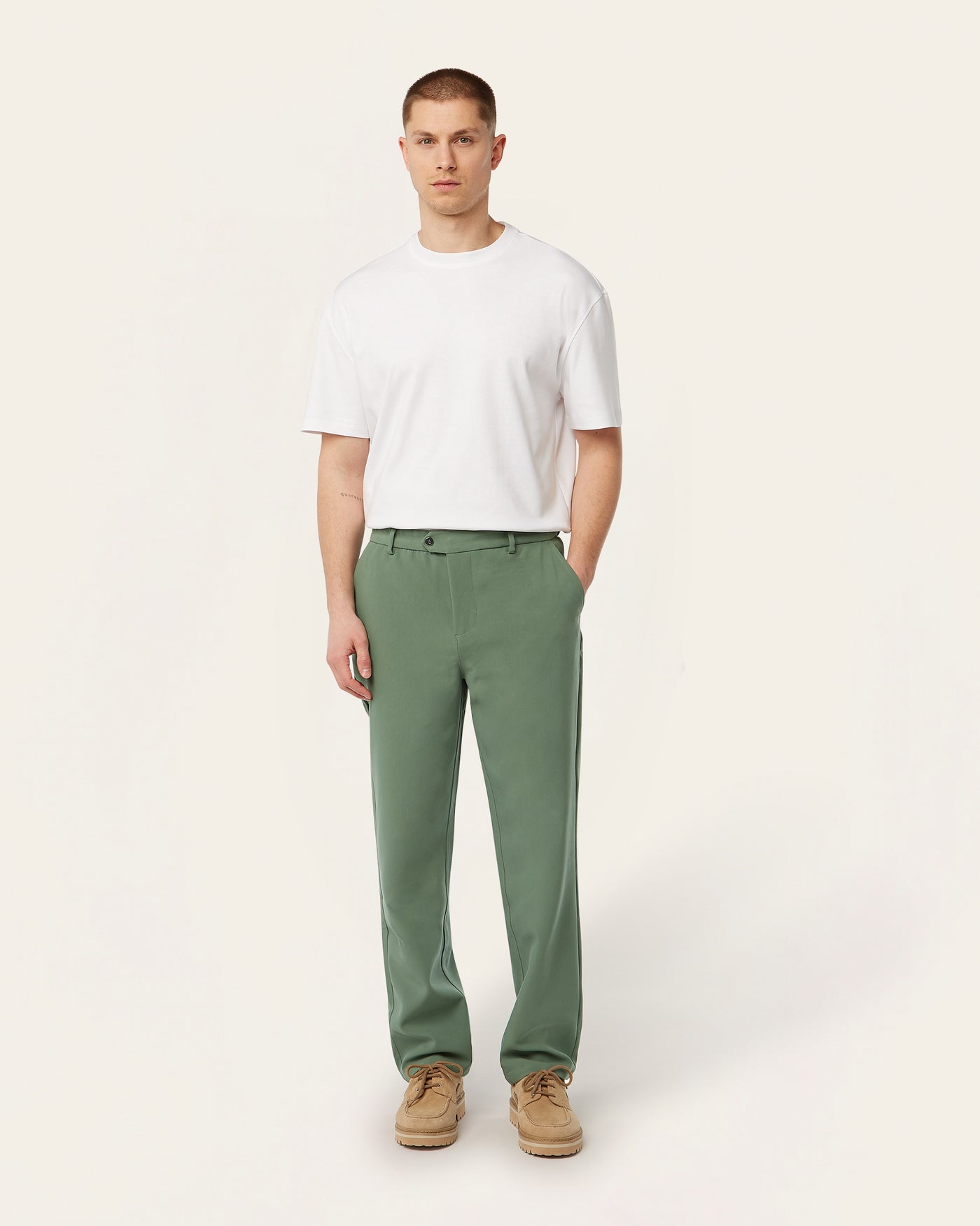 Straight Classic Pants Grass Green