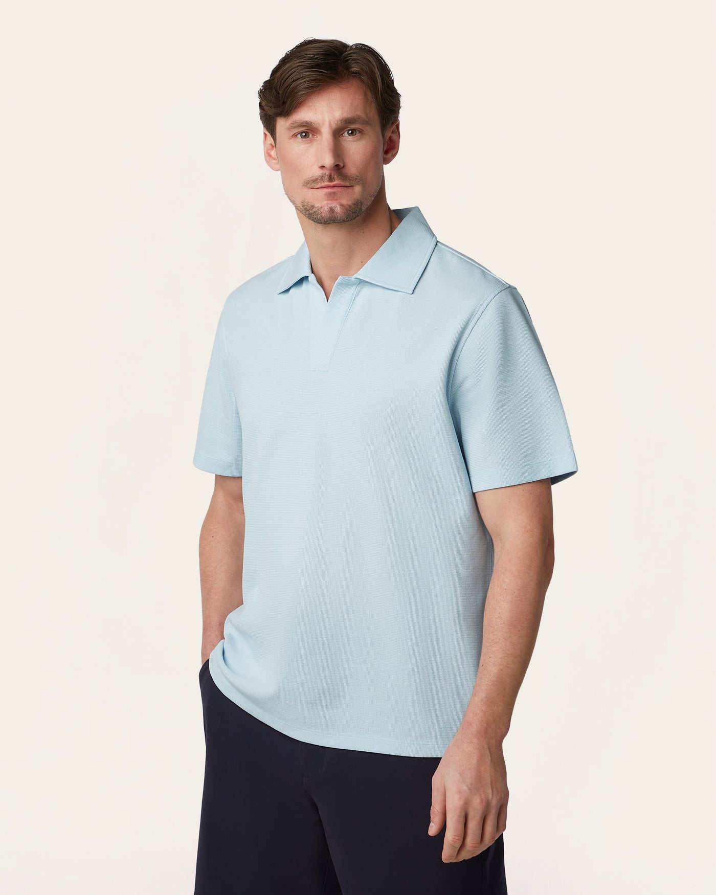 Relaxed Polo Light Blue