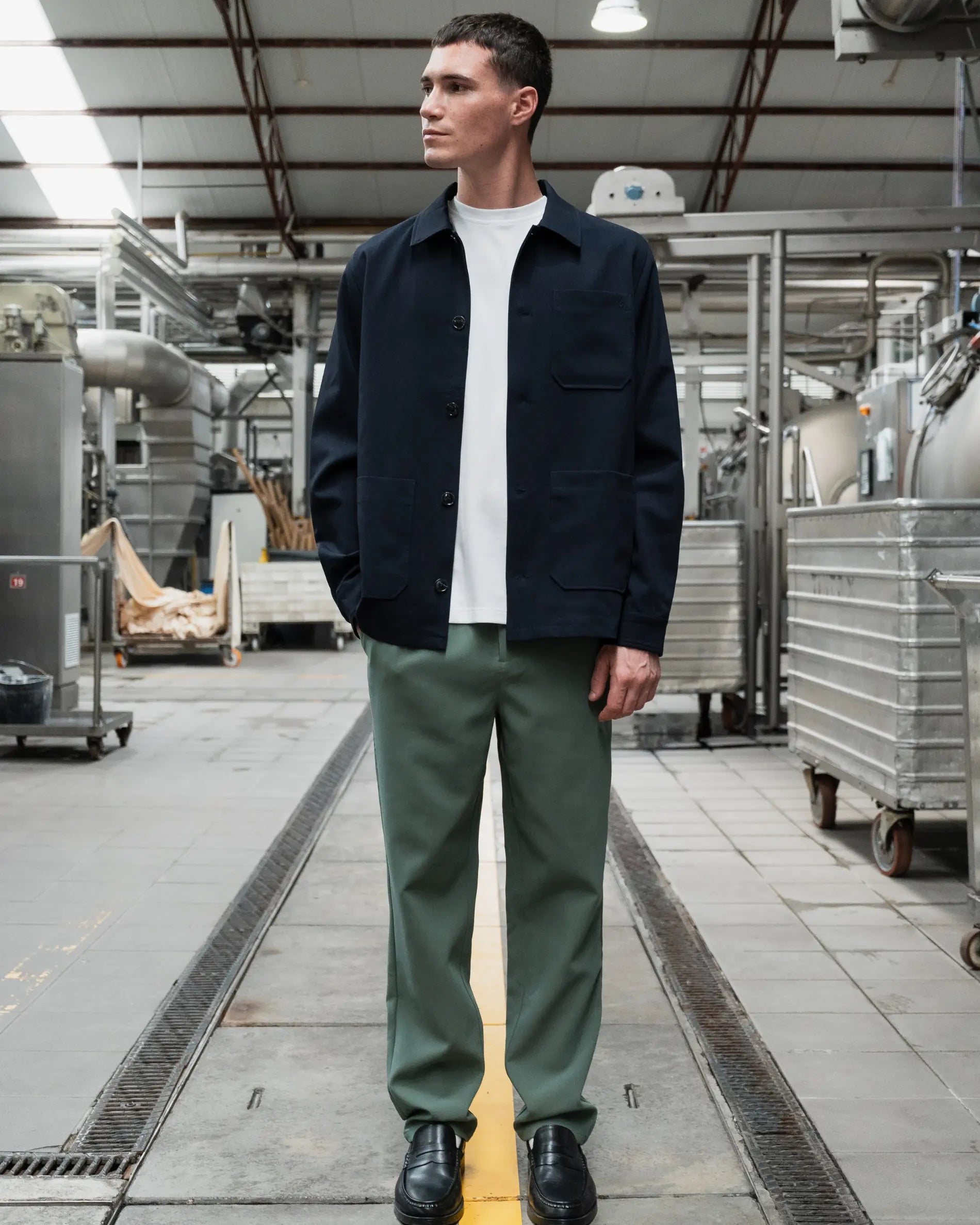 Straight pants Grass Green