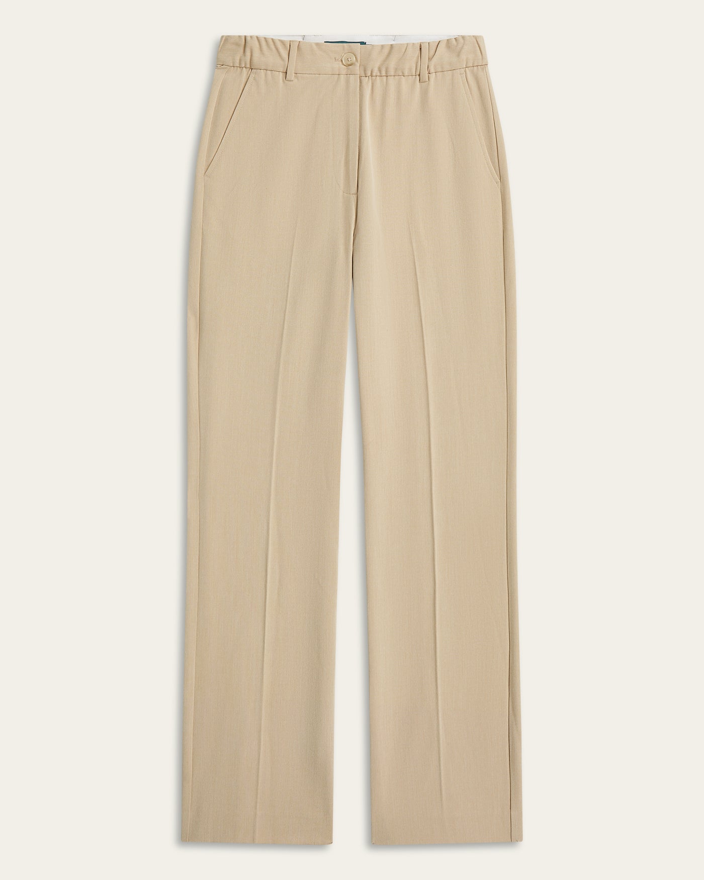 Straight Signature pants - Sand