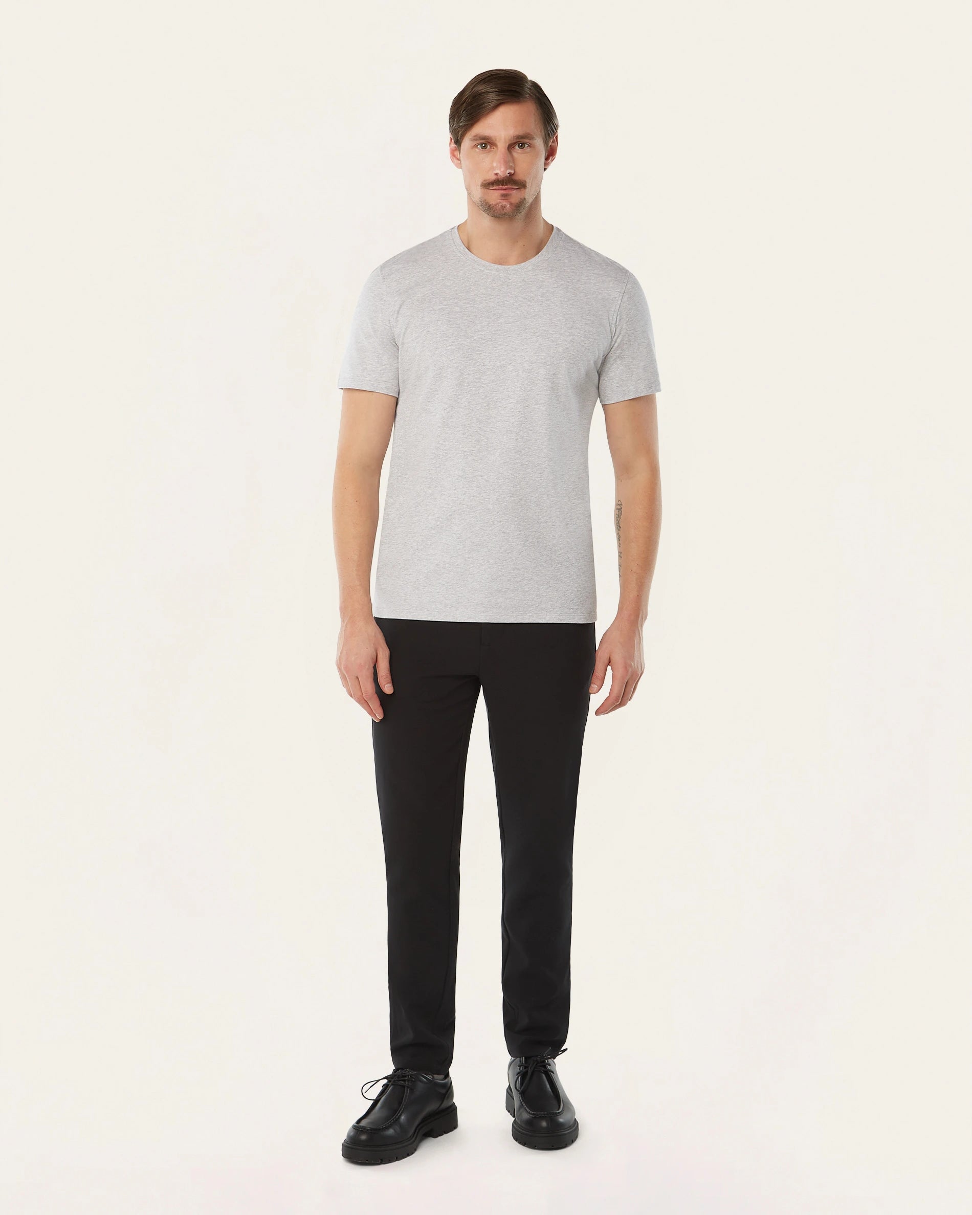 T-shirt 3-pack bundle | White & Black & Light grey