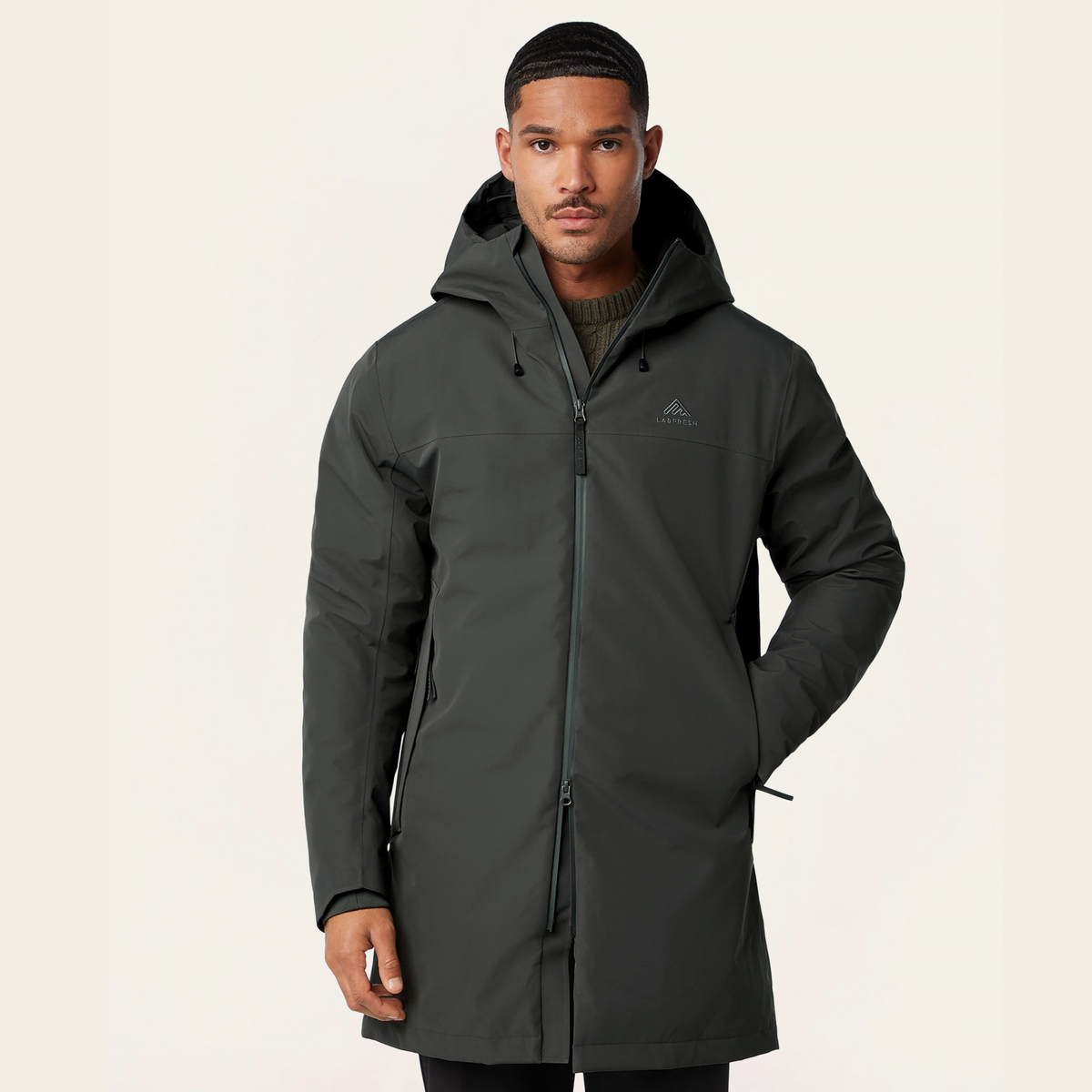 Dark Grey Waterproof City Parka | LABFRESH