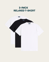 Relaxed T-shirt 3-pack bundle | White & Black