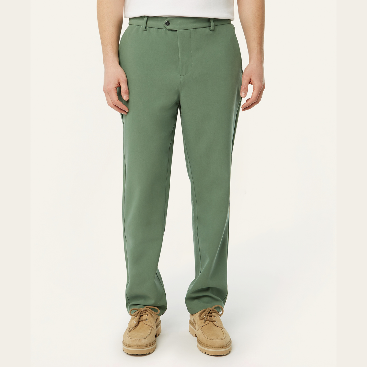 Straight Travel Pants Grass Green
