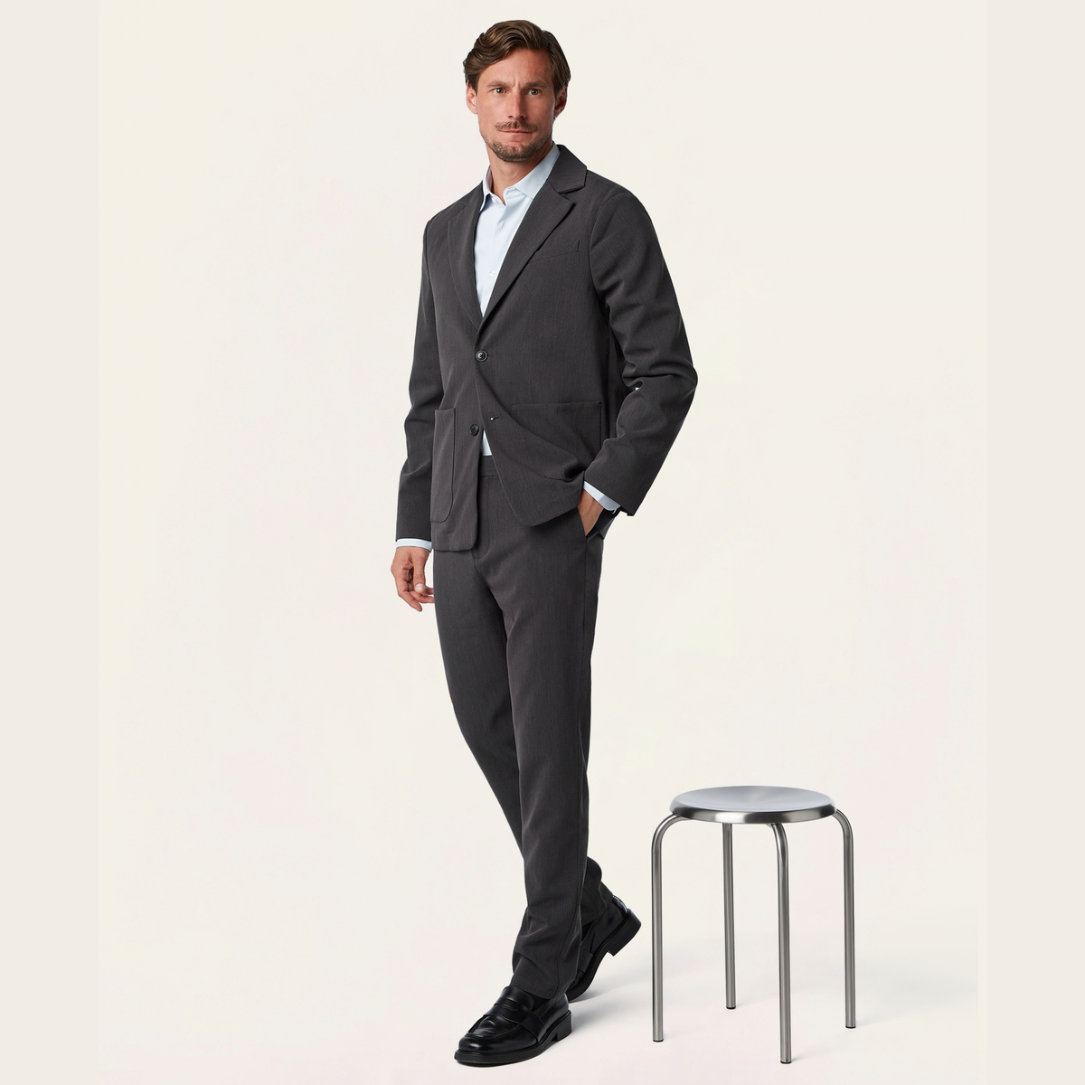 Regular Travel Pants Grey