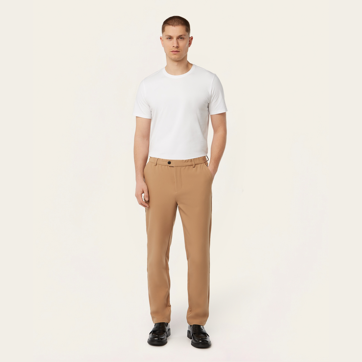 Regular Travel Pants Light Camel