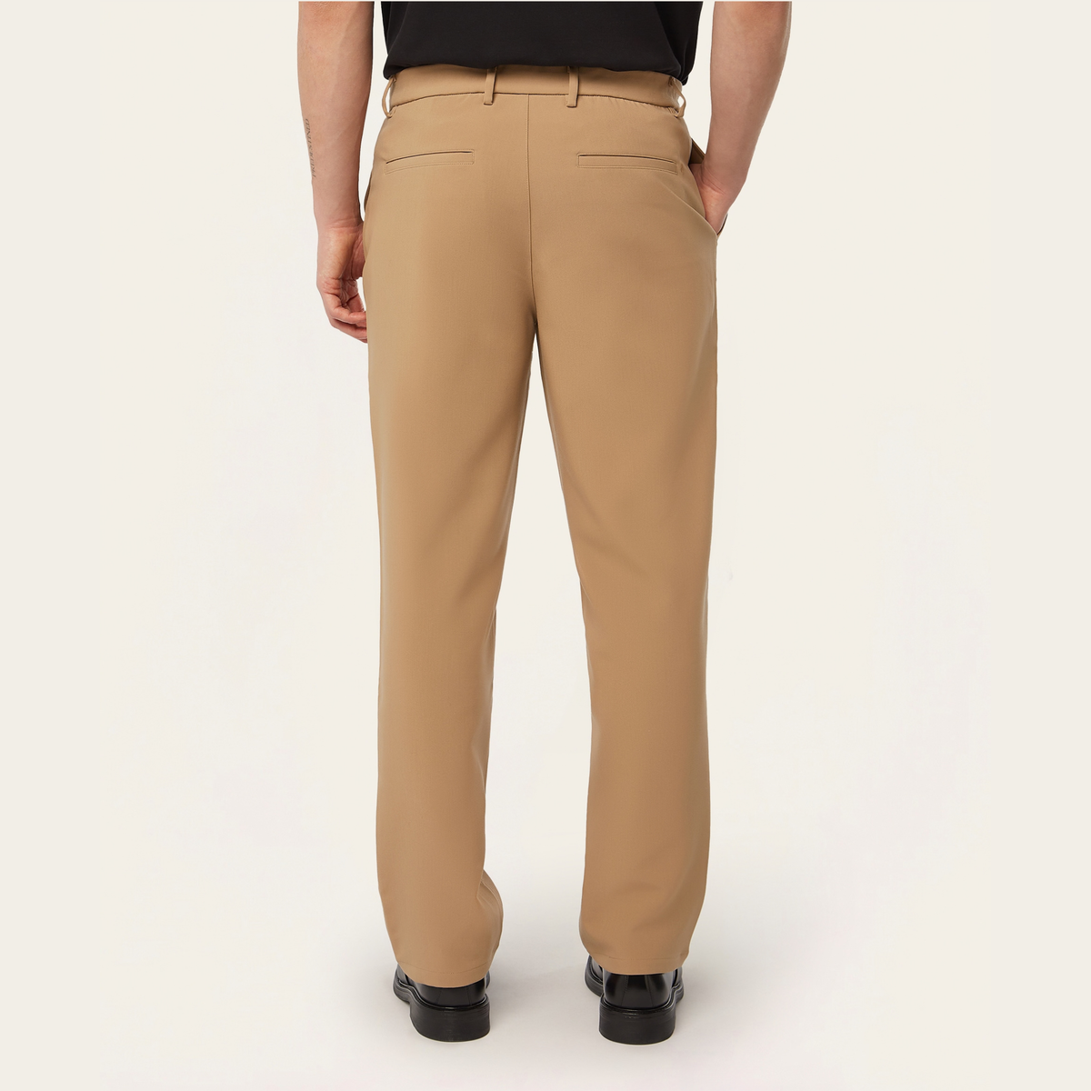 Straight Travel Pants Light Camel