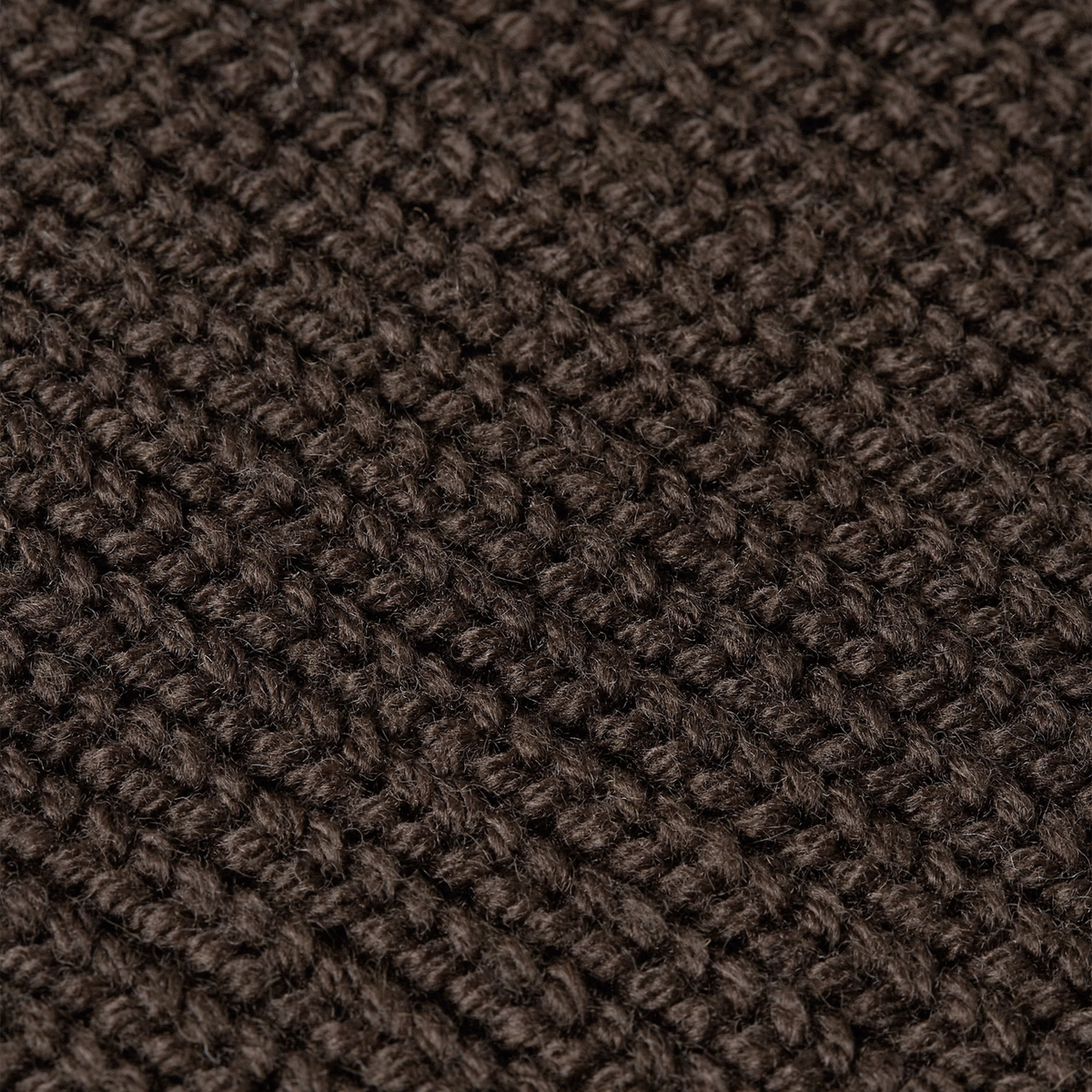 Heavy Seawool Beanie & Scarf bundle | Dark brown