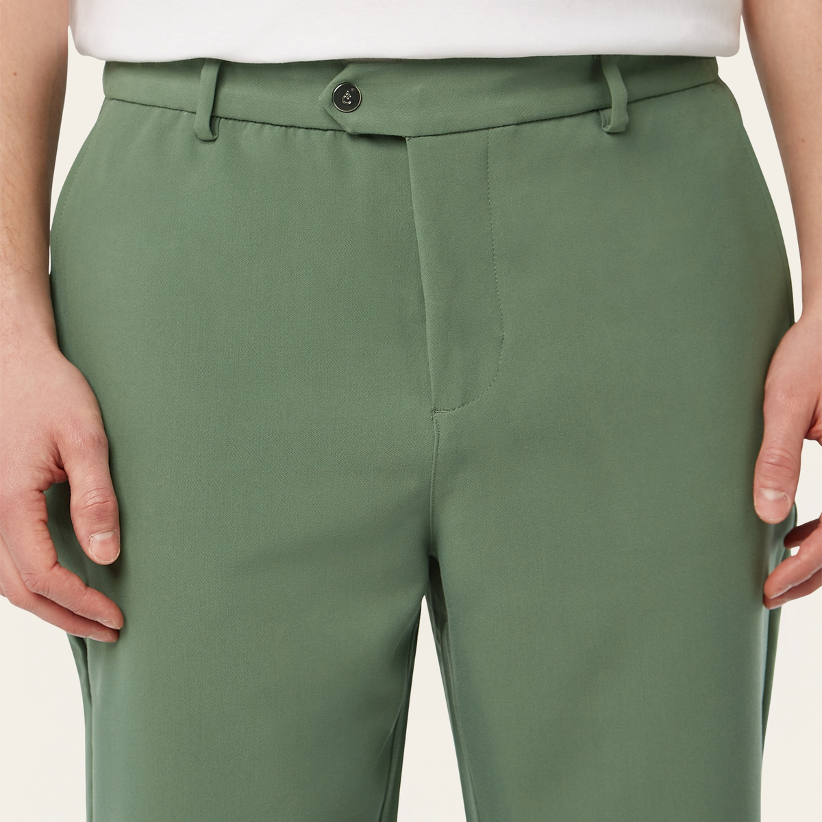 Straight Travel Pants Grass Green