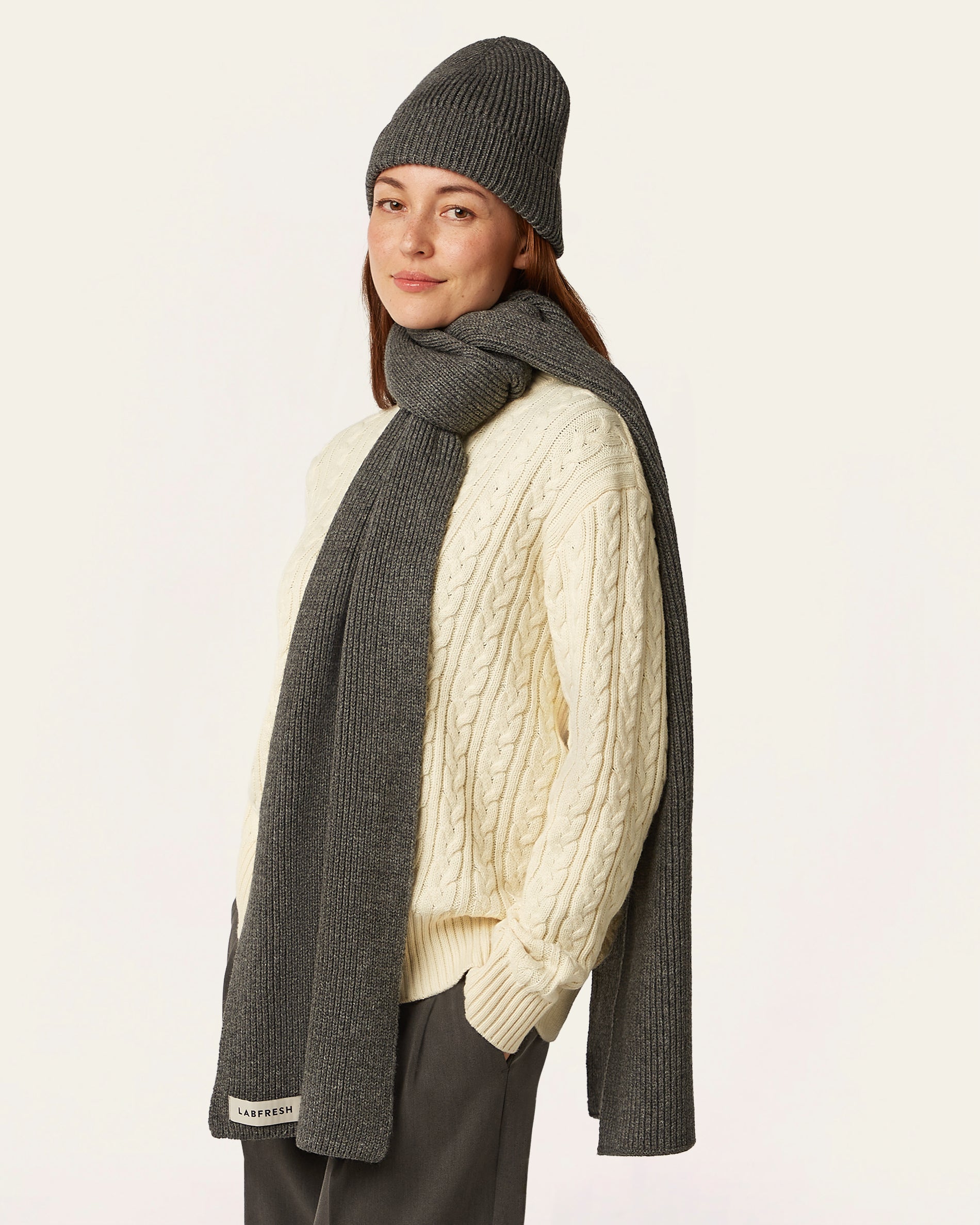 Heavy Seawool Beanie - Dark Grey