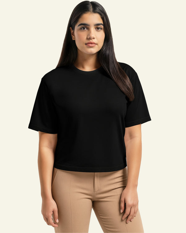 Boxy T-shirt Black