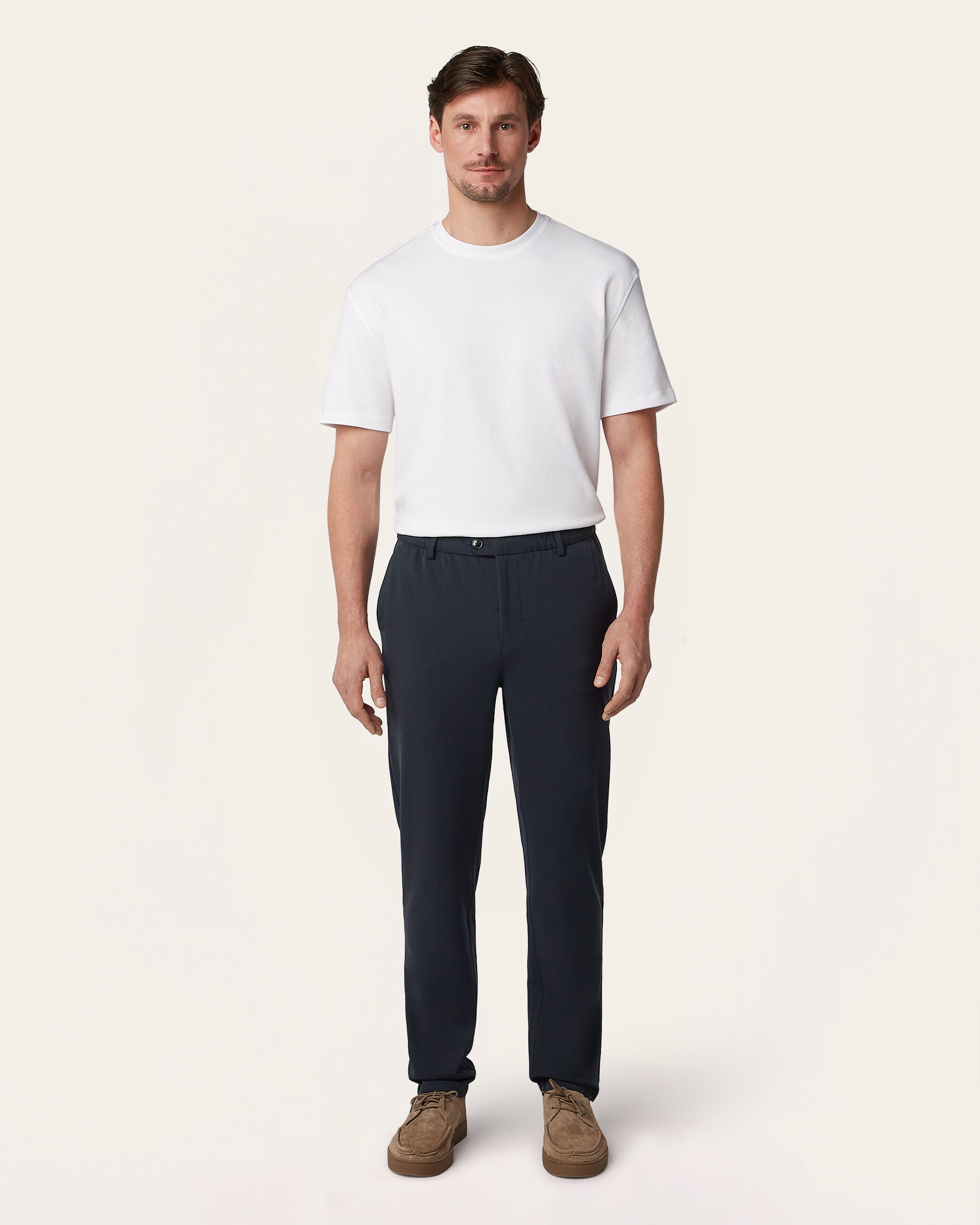 Navy Stretch Casual Pants | LABFRESH