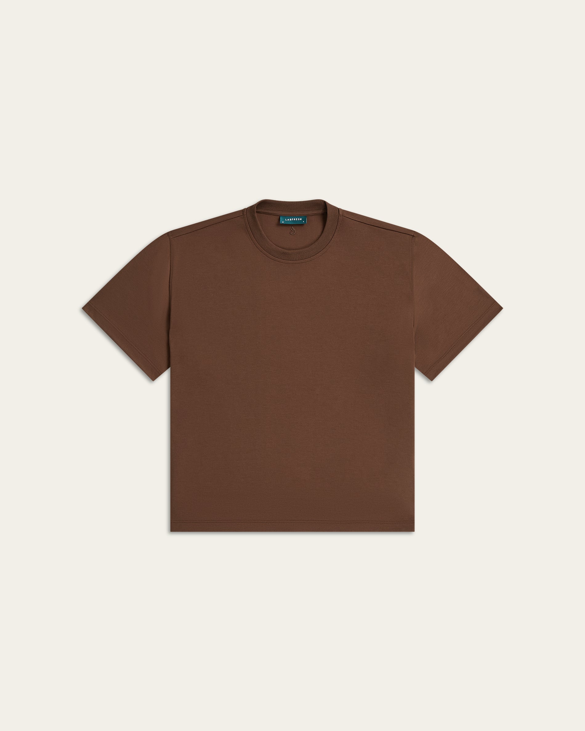 Interlock Boxy Fit T-shirt - Brown