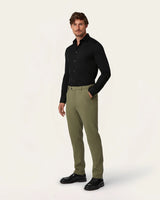 Knitted non-iron shirt black