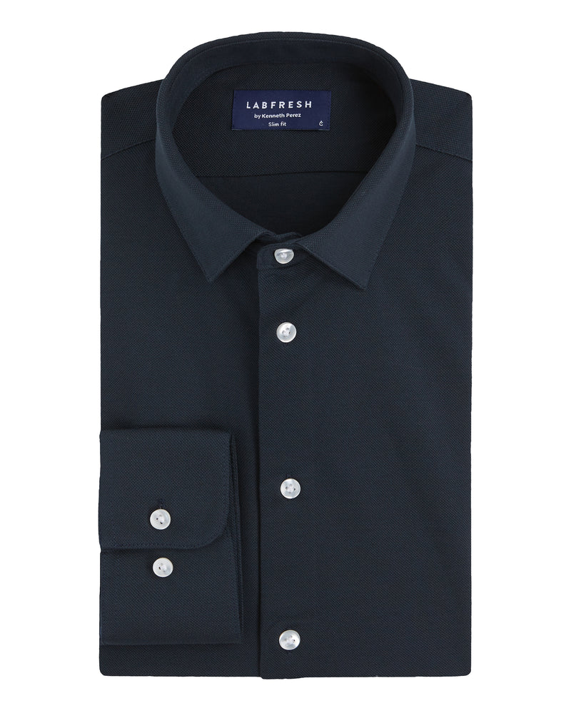 Knitted shirt navy