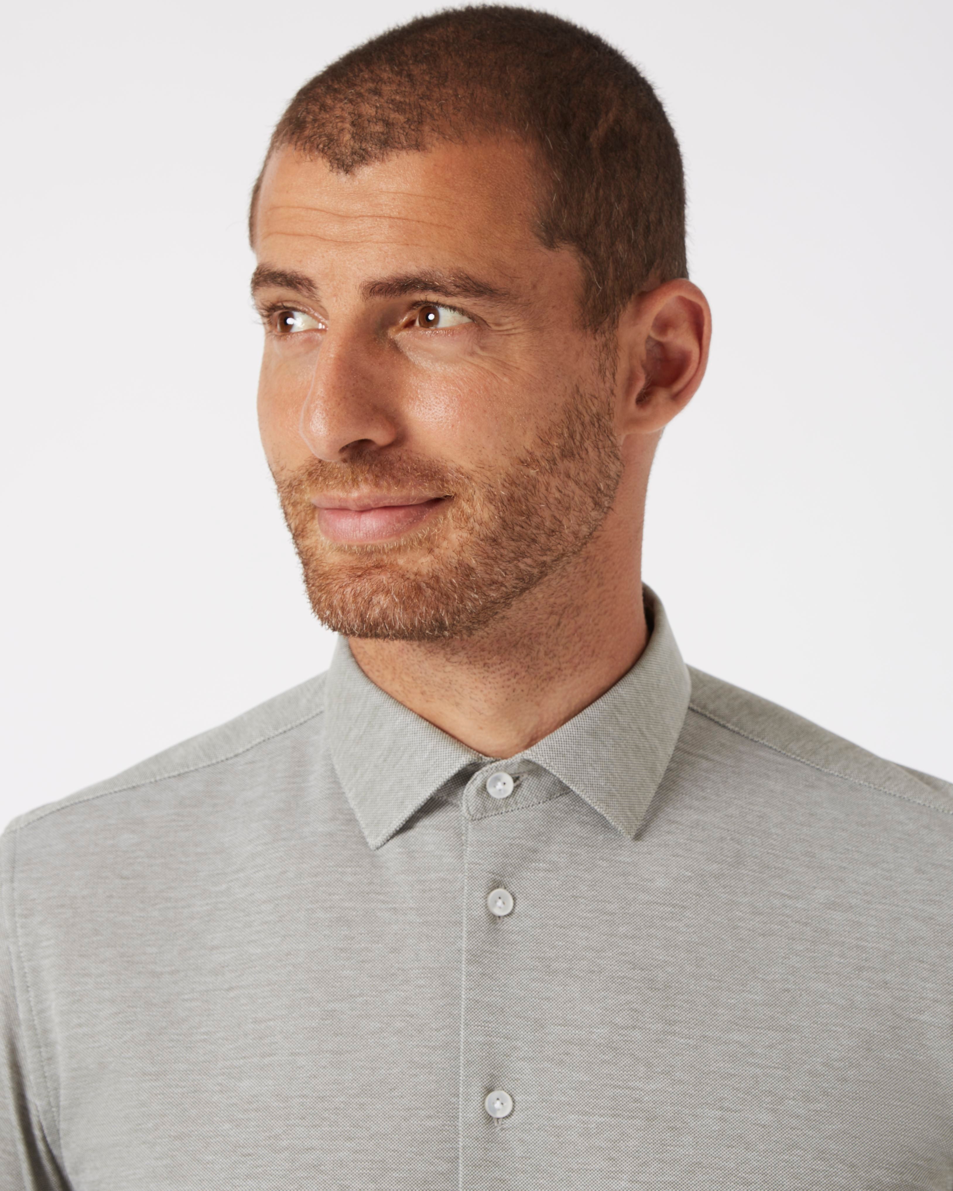 Prior Tech: Knitted shirt sage