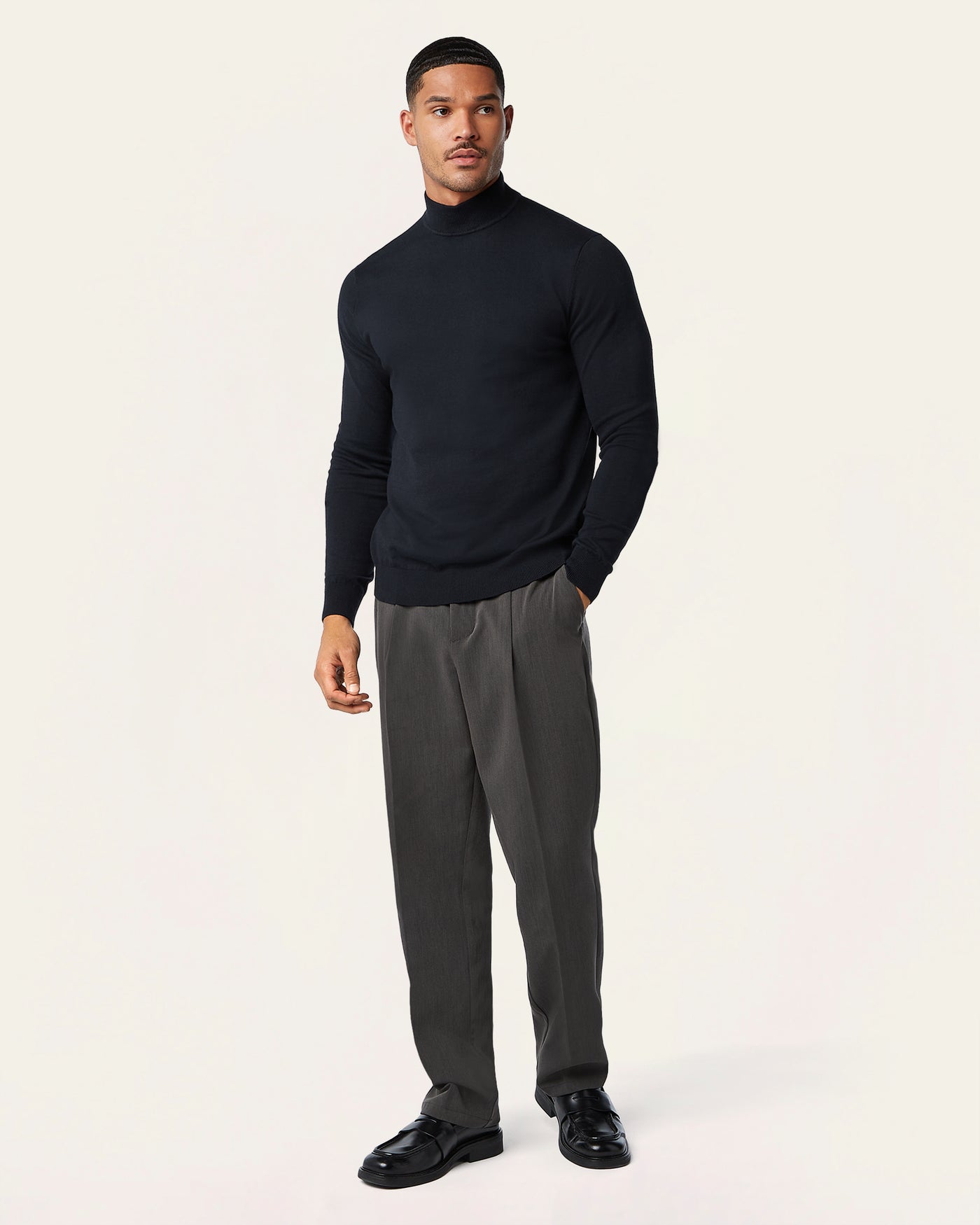 Seawool Mockneck Navy