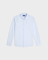 Non-iron stretch shirt light blue