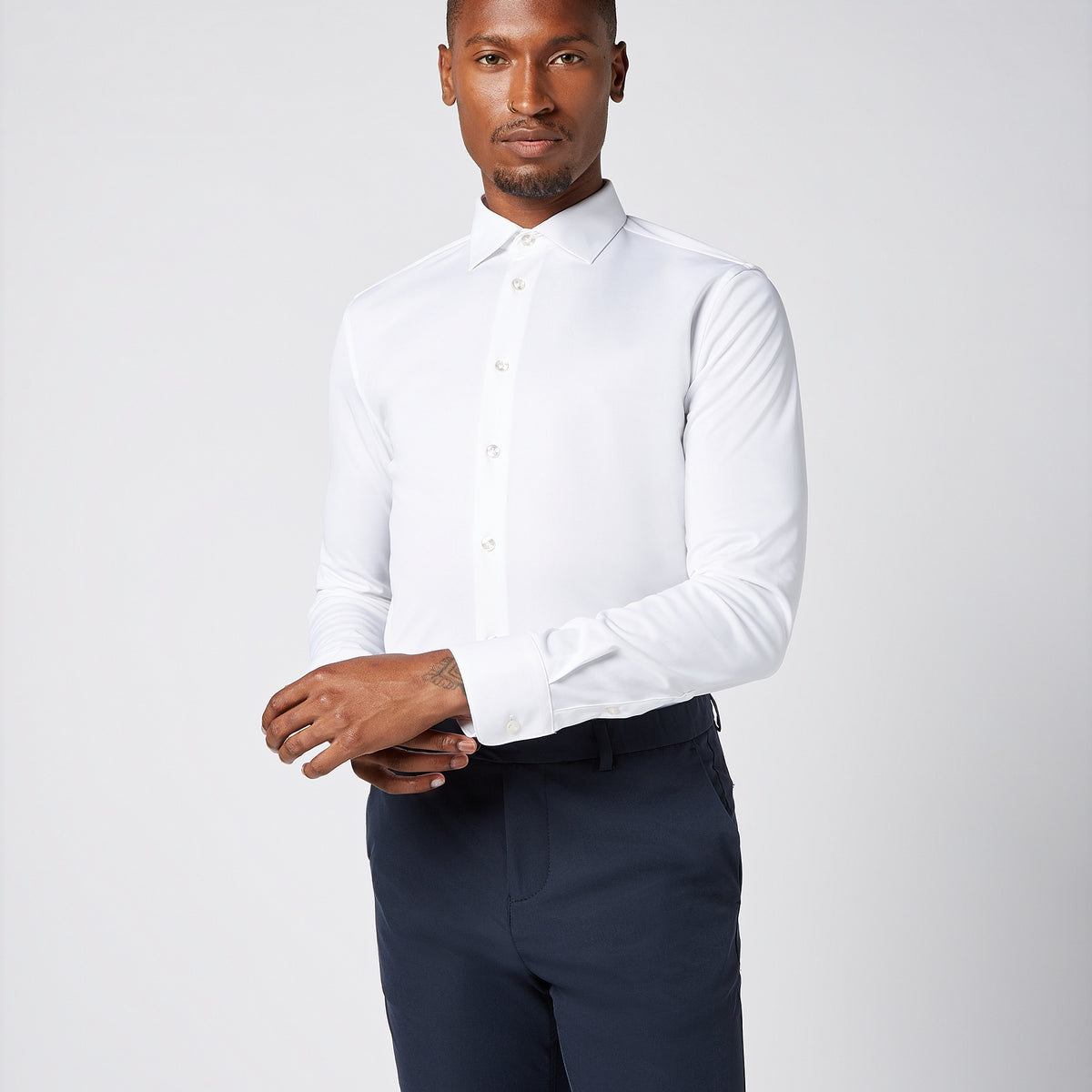 White Non-Iron 4-Way Stretch Shirt