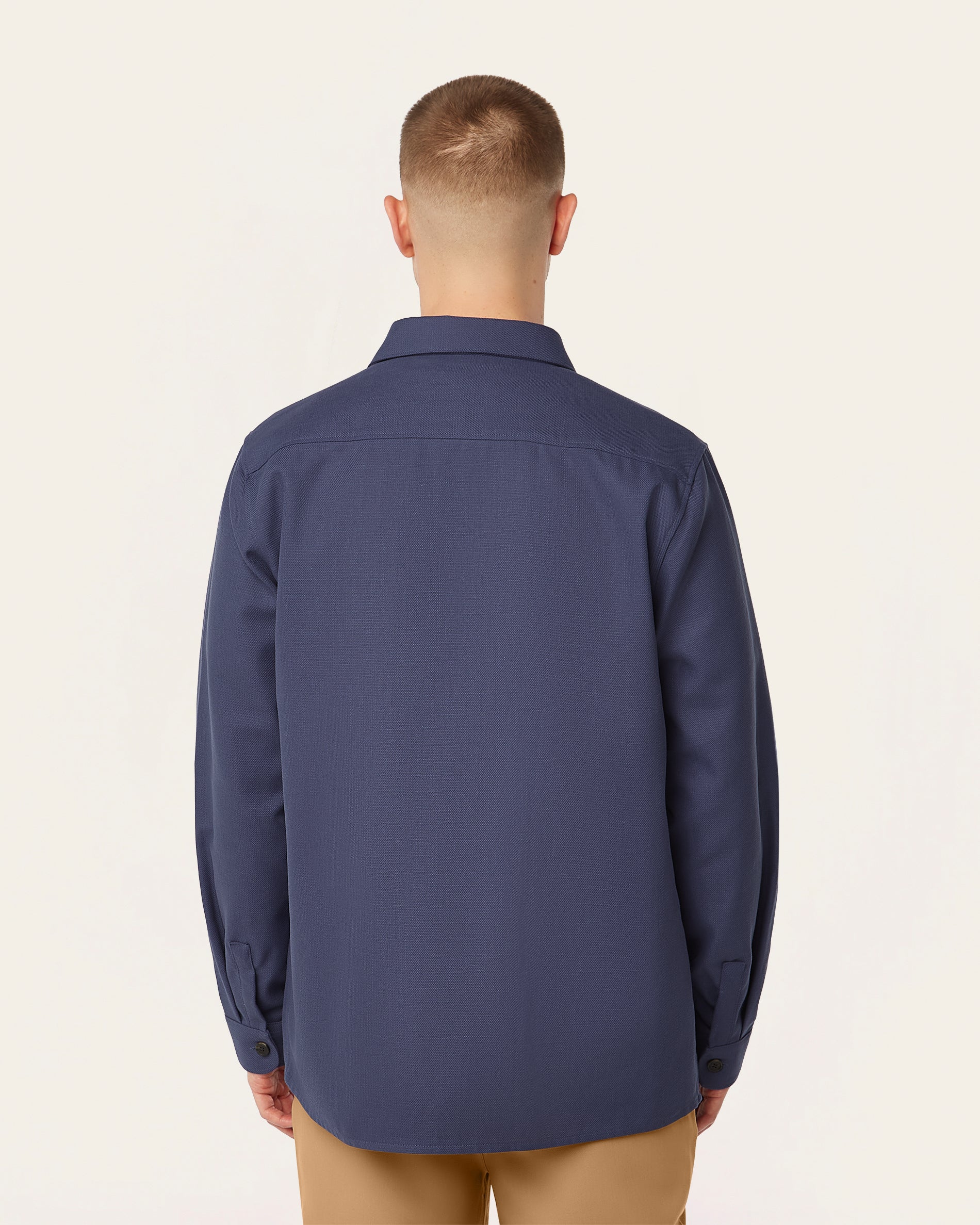 Deep Blue Cotton Overshirt | LABFRESH