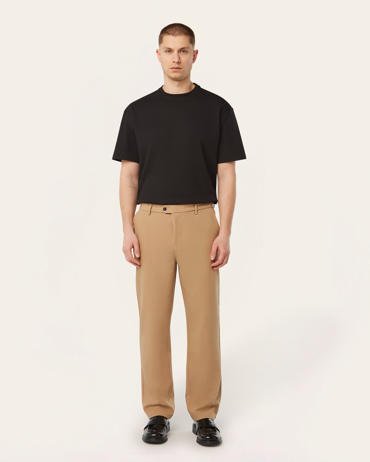 Straight Classic Pants Light Camel
