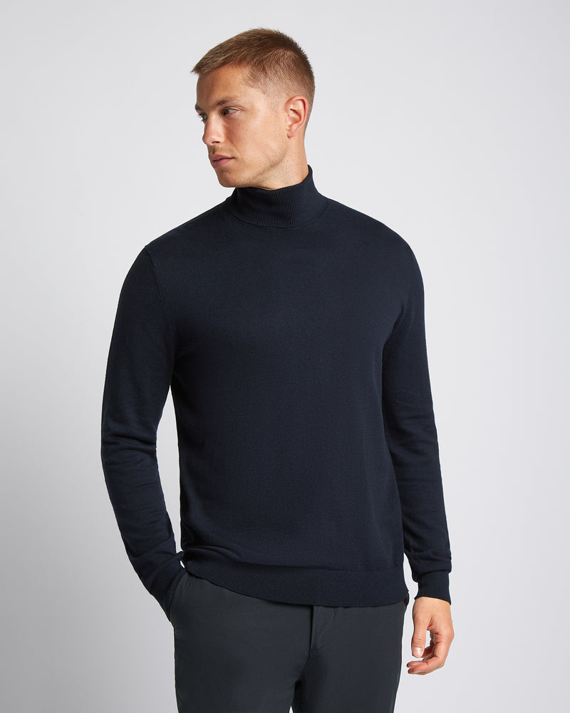 Seawool Turtle neck Navy