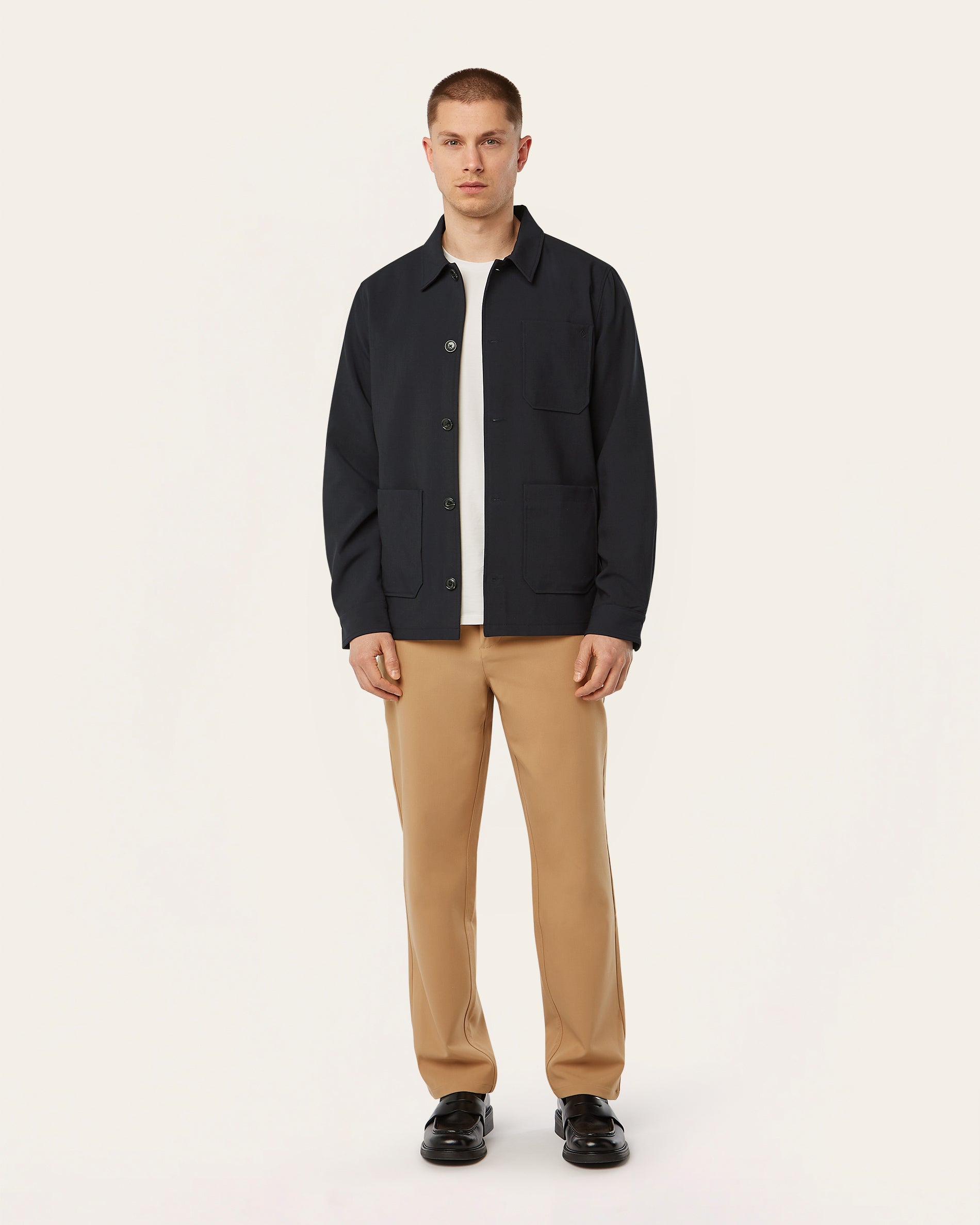 Navy Water-Repellent Shirt Jacket | LABFRESH
