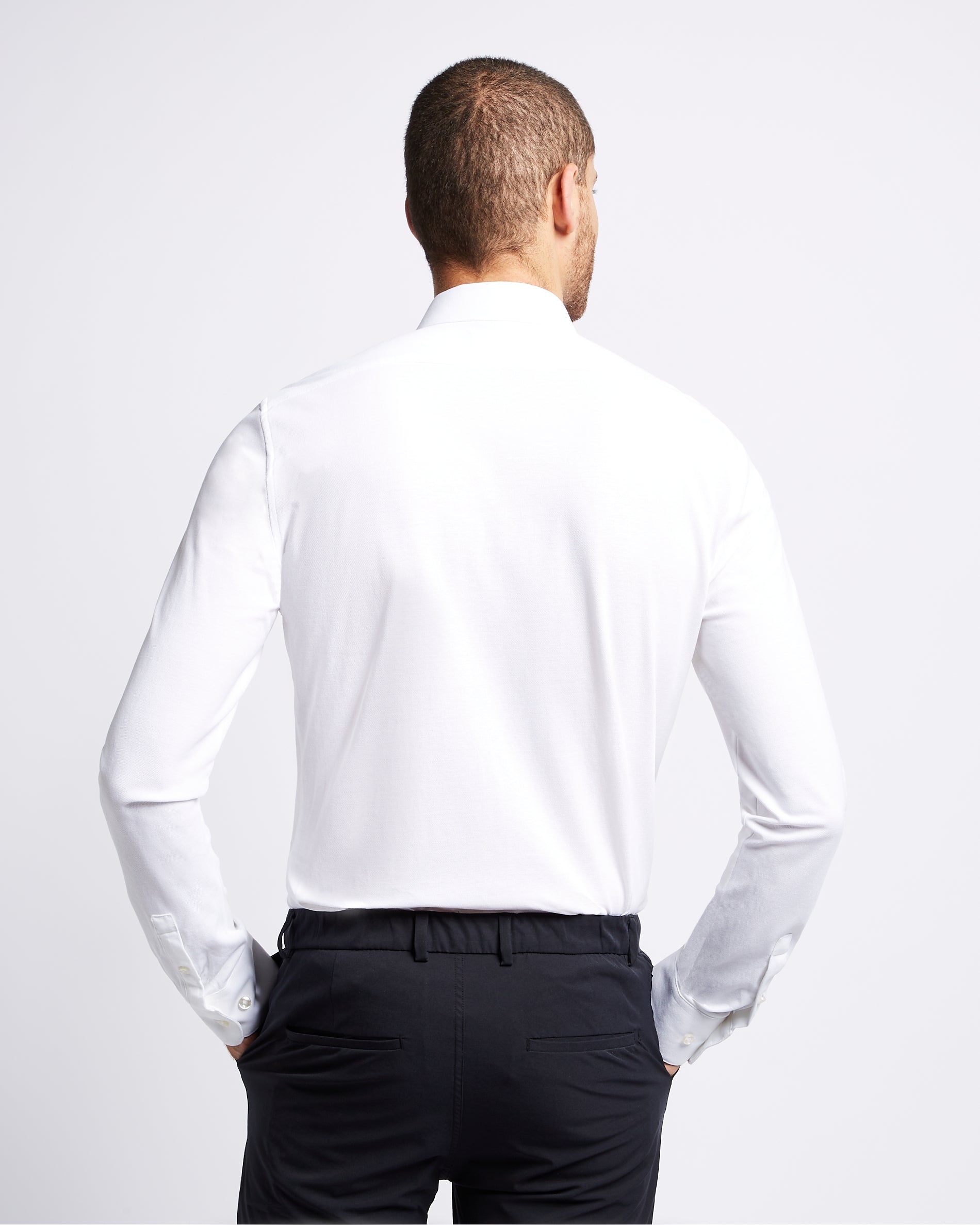 Prior Tech: Knitted shirt white