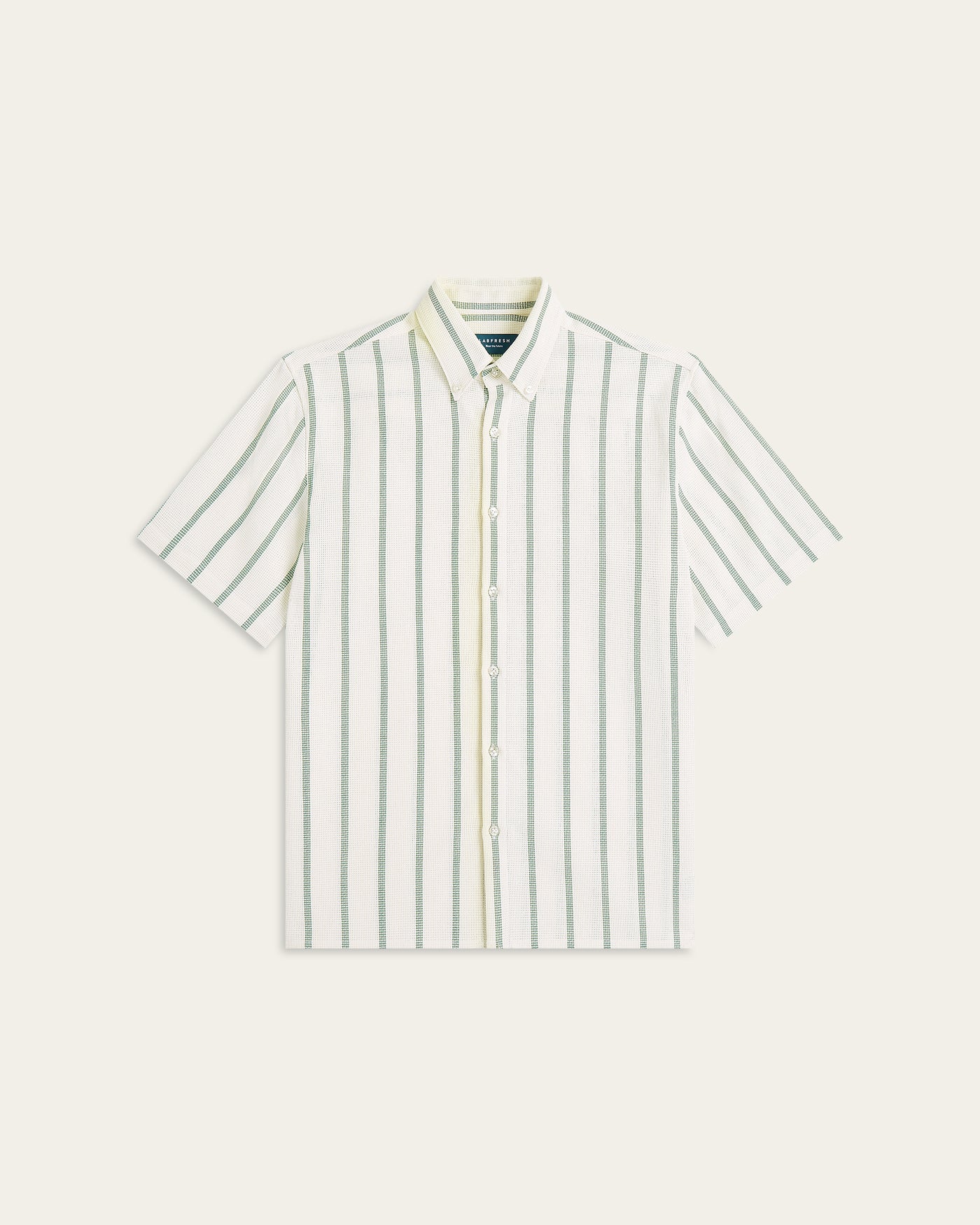 Short Sleeve Shirt Off White / Dark Green