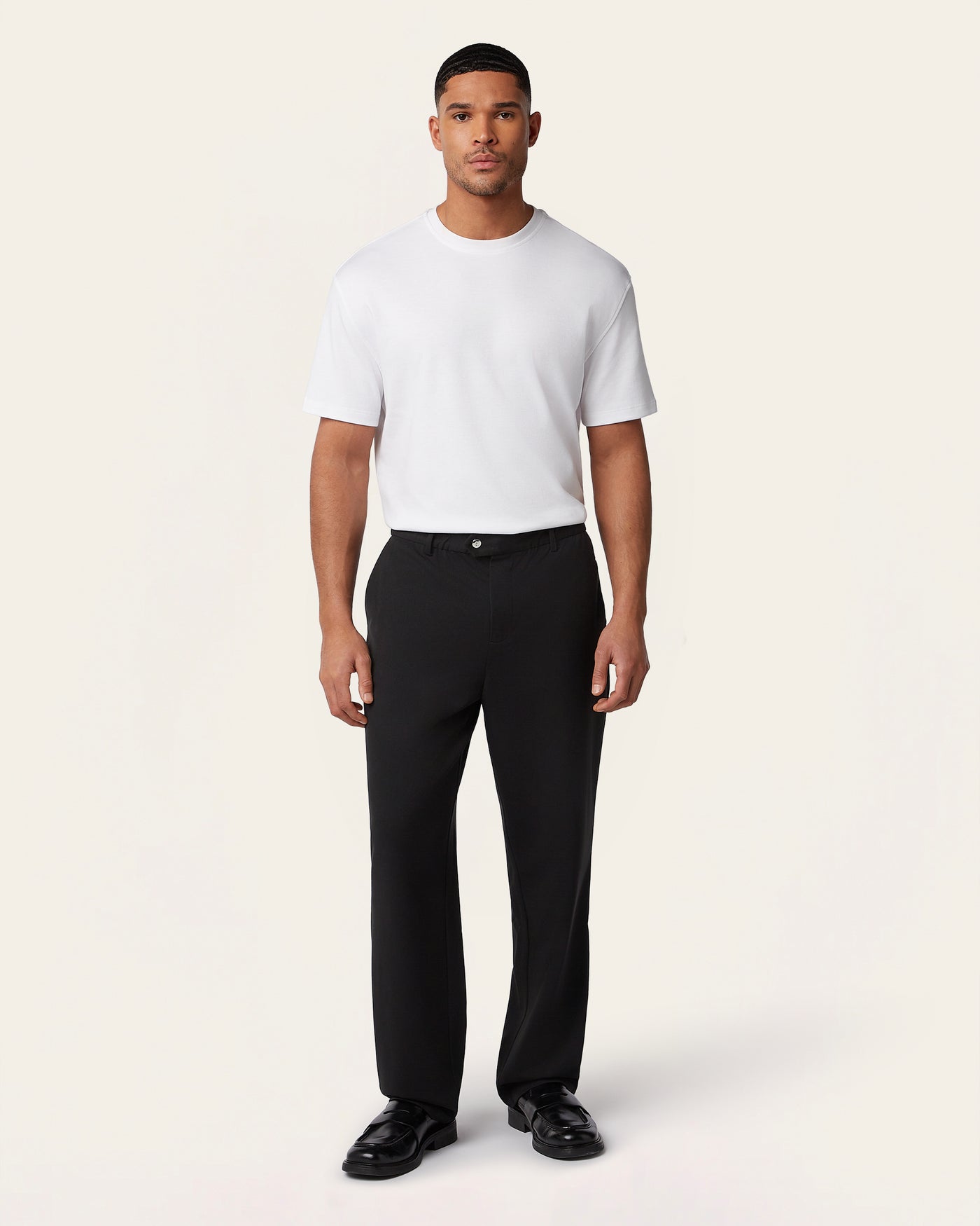 Straight Everyday Pants Black
