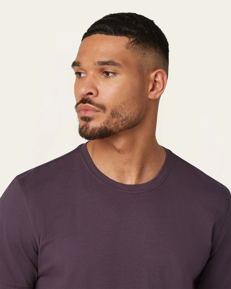 Seasonal t-shirt 2-pack bundle | Dark plum & Black