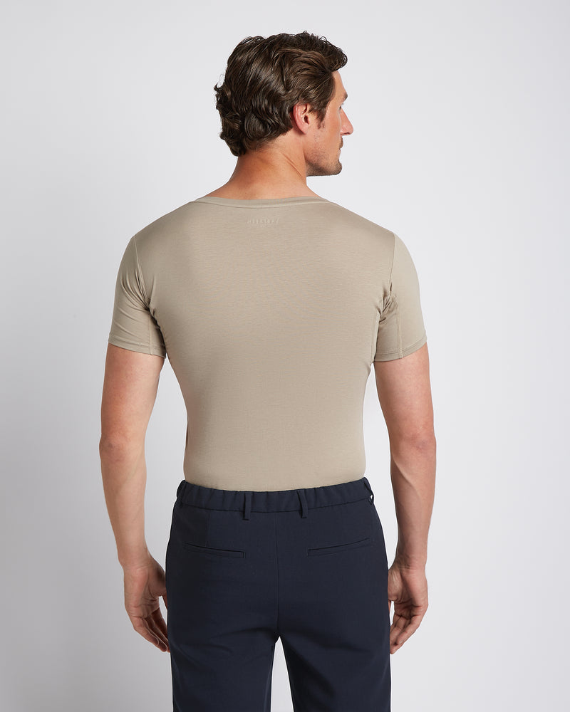 Sweat-proof undershirt khaki