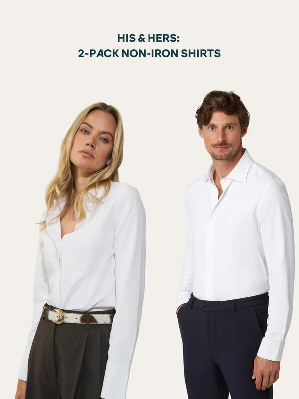 His & Hers: Classic non-iron slim 2-pack