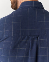 Prior Tech: Flannel shirt navy check