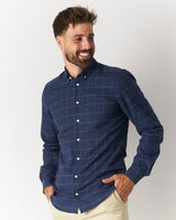Prior Tech: Flannel shirt navy check