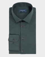 Knitted shirt dark green