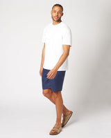 Linen shorts navy