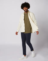 Long sleeve polo olive