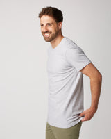 T-shirt knitted light grey