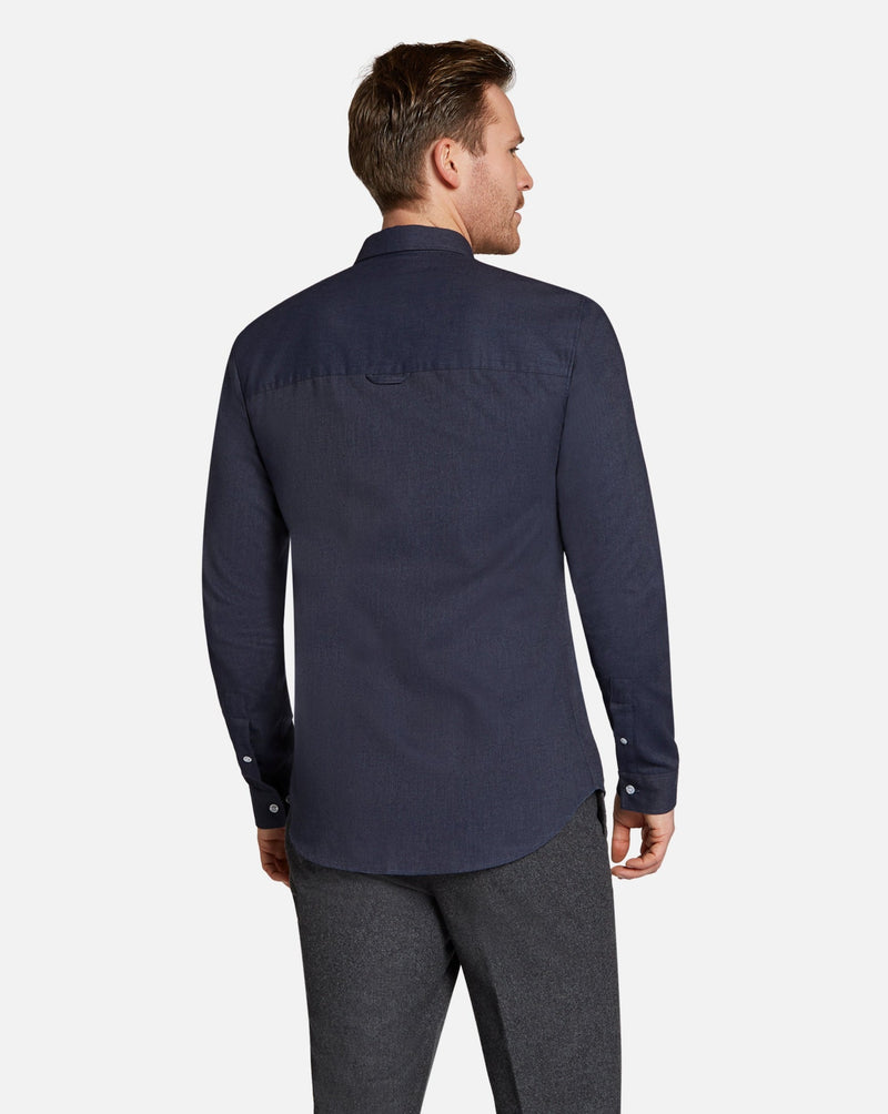 Prior Tech: Flannel shirt navy